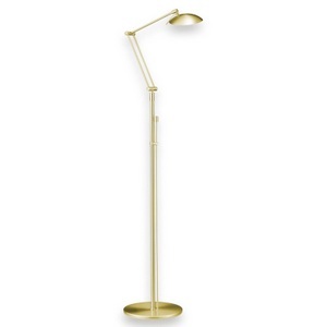 Knapstein, LED-Stehleuchte Curl messing matt, LED-Stehleuchte Curl messing matt