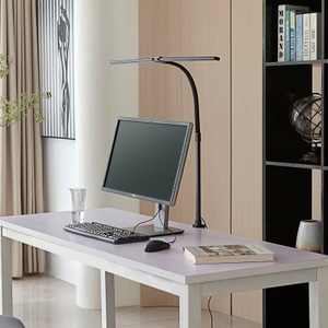 LINDBY, Lindby Nilay Homeoffice LED-Klemmlampe dimmbar CCT, Lindby LED-Klemmlampe Nilay, Höhe 97,5 cm, CCT, Homeoffice