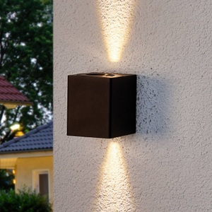 Lampenwelt.com, Lukas - LED-Außenwandlampe mit Dekofiltern, 
