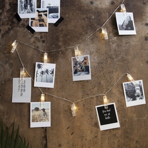 Best Season, Batteriebetr. LED-Foto-Lichterkette Clippy m Timer, Batteriebetr. LED-Foto-Lichterkette Clippy, Timer