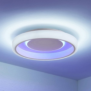 LINDBY, Lindby Wikani LED-Deckenleuchte, RGB, CCT, dimmbar, Lindby Wikani LED-Deckenleuchte, RGB, CCT, dimmbar