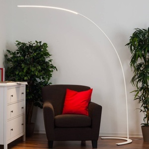 Lampenwelt.com, Minimalistische LED-Stehleuchte Danua in Weiß, Minimalistische LED-Stehleuchte Danua in Weiß