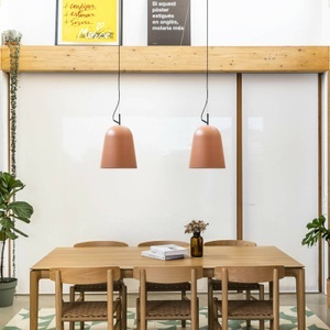 Faro barcelona, Hängelampe Studio, Ø 29 cm, rosa/schwarz, Stahl, Hängelampe Studio, Ø 29 cm, rosa/schwarz, Stahl