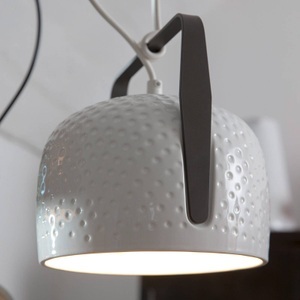 Karman, Karman Bag - weiße Hängelampe Ø 32 cm strukturiert, Karman Bag - weiße Hängelampe Ø 32 cm strukturiert