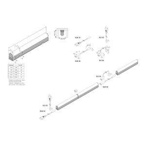HERA, LED-Lichtleiste EcoLite F HO Anbau, 4.000K, 115cm, LED-Lichtleiste EcoLite F HO Anbau, 4.000K, 115cm