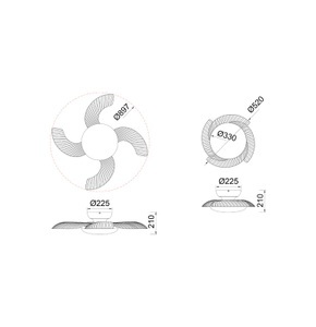 Mantra Iluminación, LED-Deckenventilator Aloha weiß DC-Motor leise Ø 90 cm CCT, LED-Deckenventilator Aloha weiß DC-Motor leise Ø 90 cm CCT