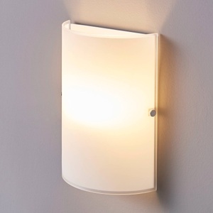 Schlichte Wandleuchte Giulia aus gefrostetem Glas