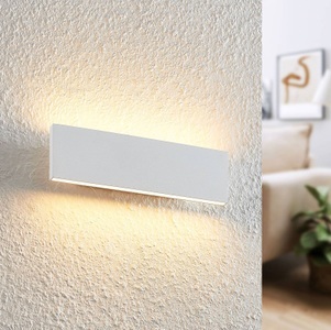LINDBY, Lindby Ignazia LED-Wandleuchte, 28 cm, weiß, Lindby Ignazia LED-Wandleuchte, 28 cm, weiß