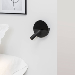 Faro barcelona, LED-Wandleuchte Duas mit USB-Ladebuchse, schwarz, LED-Wandleuchte Duas mit USB-Ladebuchse, schwarz