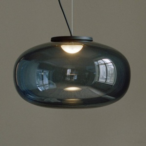 New Works, New Works Karl-Johan Large Hängelampe, 40 cm, grau, New Works Karl-Johan Large Hängelampe, 40 cm, grau