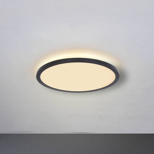 mutoni light, Deckenleuchte Sapana Kunststoff schwarz 1xLED, LED-Deckenleuchte Sapana, schwarz, rund, dimmbar