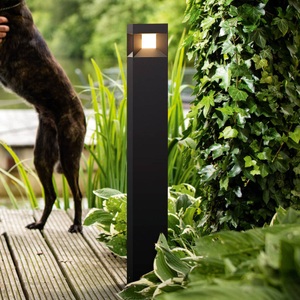 Philips, Philips Parterre - schwarze LED-Wegeleuchte, Philips Sockelleuchte »Philips Aussensockelleuchte Parterre«, 1 flammig