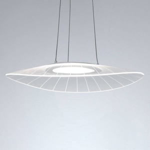 LIVIQUE, Pendellampe Arber, LED-Hängeleuchte Vela, weiß, oval, 59 cm x 43 cm