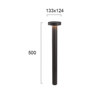 Viokef, LED-Sockelleuchte Onda, IP54, Höhe 50 cm, LED-Sockelleuchte Onda, IP54, Höhe 50 cm