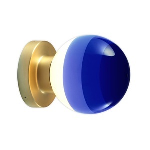 Marset, MARSET Dipping Light A2 LED-Wandlampe, blau/gold, MARSET Dipping Light A2 LED-Wandlampe, blau/grau
