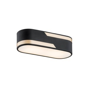 EULUNA, Deckenleuchte Tilden in Schwarz/Gold, Länge 30 cm, 