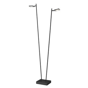 Sompex, LED-Stehleuchte Quad, Dimmer, 2-flammig, schwarz, 