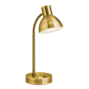 Orion, Klassische LED-Schreibtischlampe Isra altmessing, 