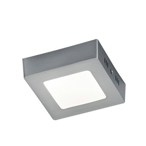 Trio Lighting, Nickelfarbige LED-Deckenleuchte Zeus, Nickelfarbige LED-Deckenleuchte Zeus