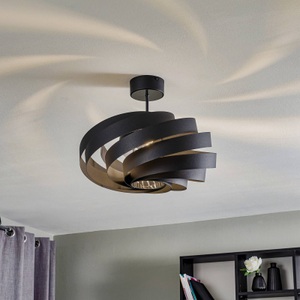 Lis Poland, Deckenleuchte Vento schwarz Ø 50 cm, 