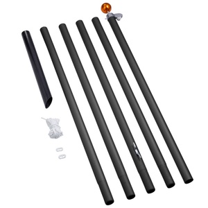 Hemsson, Fairybell® Fahnenmast, 6 m, schwarz, Fairybell Fahnenmast, 6 m, schwarz