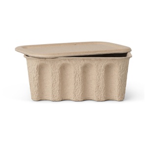 ferm living, ferm LIVING Aufbewahrungsbox Paper Pulp, 28 x 18 cm, 2er-Set, ferm LIVING Aufbewahrungsbox Paper Pulp, 28 x 18 cm, 2er-Set