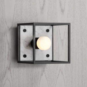 Buster + Punch, Buster + Punch Caged Wall small Marmor weiß, Buster + Punch Caged Wall small Marmor weiß