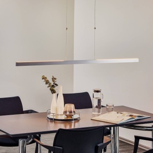 Gebr. Knapstein, Gebr. Knapstein Gebr. Knapstein Pendelleuchte, LED-Hängelampe Linn Gestensensor nickel matt 128cm