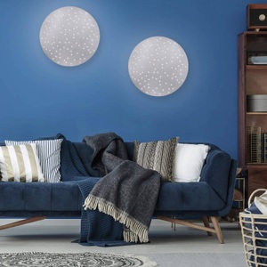 Paul Neuhaus, Design Deckenleuchte Stahl mit Sterneffekt inkl. LED - Lucci