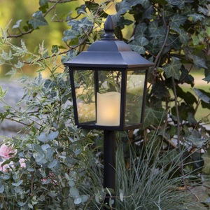 Best Season, LED-Grablaterne Flame Lantern, Höhe 52 cm, LED Grablicht Flame Laterne