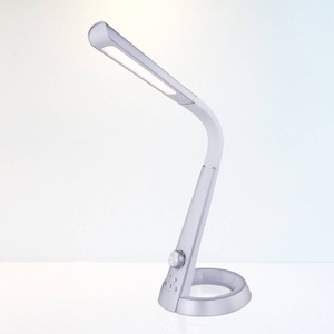 Globo, LED-Tischlampe Mitti mit USB-Anschluss silber/weiß, LED-Tischlampe Mitti mit USB-Anschluss silber/weiß