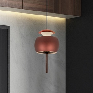 Mantra Iluminación, LED-Hängelampe Roller, kaffee, höhenverstellbar, Zugstange, LED-Hängelampe Roller, kaffee, höhenverstellbar, Zugstange