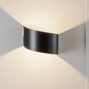 EMIBIG LIGHTING, Wandleuchte Vero aus lackiertem Stahl, schwarz, Wandleuchte Vero aus lackiertem Stahl, schwarz