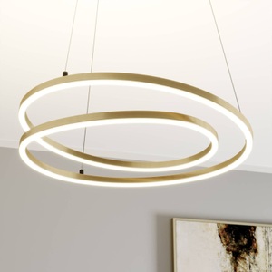LINDBY, Lindby Davian LED-Hängeleuchte, dimmbar, messing, Lindby Davian LED-Hängeleuchte, dimmbar, messing