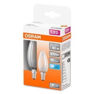 Osram, OSRAM Classic B LED-Lampe E14 4W 4.000K matt 2er, OSRAM Classic B LED-Lampe E14 4W 4.000K matt 2er