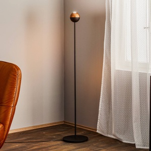 HELAM, Stehleuchte Midnight in Schwarz mit LED-Lampe, Stehleuchte Midnight, schwarz, Eisen, 156 cm hoch, Schalter