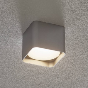 Schubiger, Schubiger Deckenlampe Dommartin Silber Eckig, Helestra Dora LED-Deckenleuchte eckig, silber matt