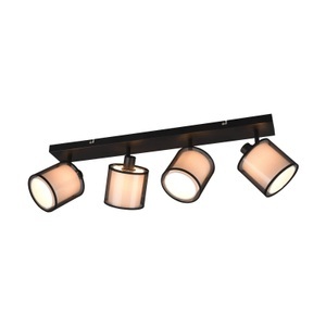 Trio Lighting, Deckenstrahler Burton, länglich, vierflammig, Deckenstrahler Burton, länglich, vierflammig
