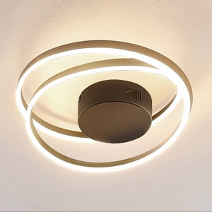 LINDBY, Lindby Davian LED-Deckenleuchte, dimmbar, messing, Lindby Davian LED-Deckenleuchte, dimmbar, messing