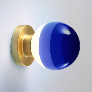 Marset, MARSET Dipping Light A2 LED-Wandlampe, weiß/grau, MARSET Dipping Light A2 LED-Wandlampe, blau/gold