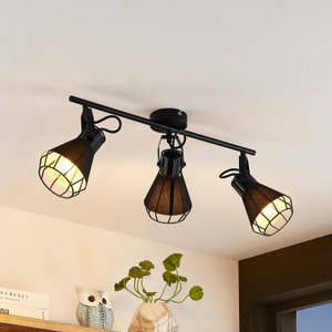 LINDBY, Lindby Yusei Deckenlampe, dreiflammig, länglich, Lindby Yusei Deckenlampe, dreiflammig, länglich