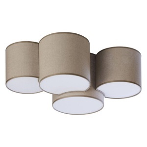 Deckenleuchte Mona Nature, 4-flg. braun
