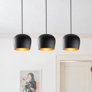 Home, Home - Hängelampe Berceste - Schwarz, Hängeleuchte Berceste N-1410 schwarz Metall 3-flammig linear