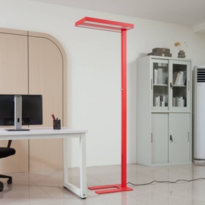 ARCCHIO, Arcchio LED-Stehlampe Logan Basic 6.000 lm dimmbar leuchtrot, Arcchio LED-Stehlampe Logan Basic, rot, 6.000 lm, dimmbar