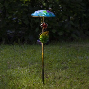Best Season, Best Season - LED-Solarstab ''Salona'', Blau, Schmetterling