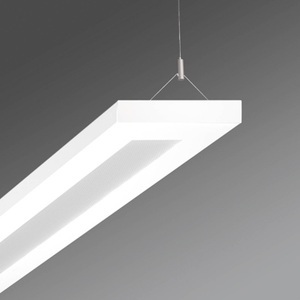 Regiolux, LED-Büro-Pendelleuchte Stail mikroprisma 32W weiß, LED-Büro-Pendelleuchte Stail mikroprisma 32W weiß