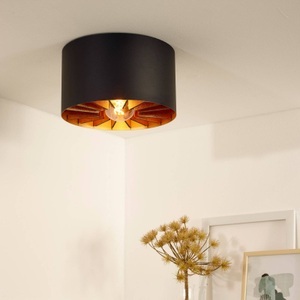 Lucide, Deckenlampe Zidane in Schwarz/Gold, 30 cm, 