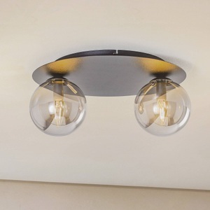 EULUNA, Deckenlampe Solar, schwarz/grafit, zweiflammig, Deckenlampe Solar, schwarz/grafit, zweiflammig