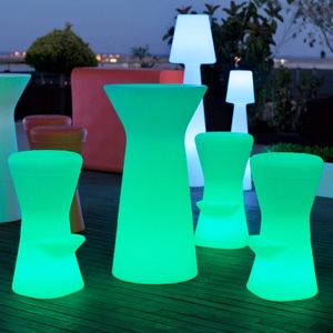 Newgarden, Newgarden Capri LED-Stehtisch 110 cm hoch + Akku, Newgarden LED-Akku-Stehtisch Capri, RGBW, 110 cm hoch, weiß