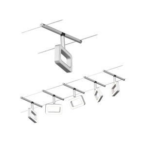 Paulmann, Paulmann WS DC Frame Seil-Komplettsystem Chrom (matt), Chrom, Paulmann WS DC Frame Seil-Komplettsystem Chrom (matt), Chrom